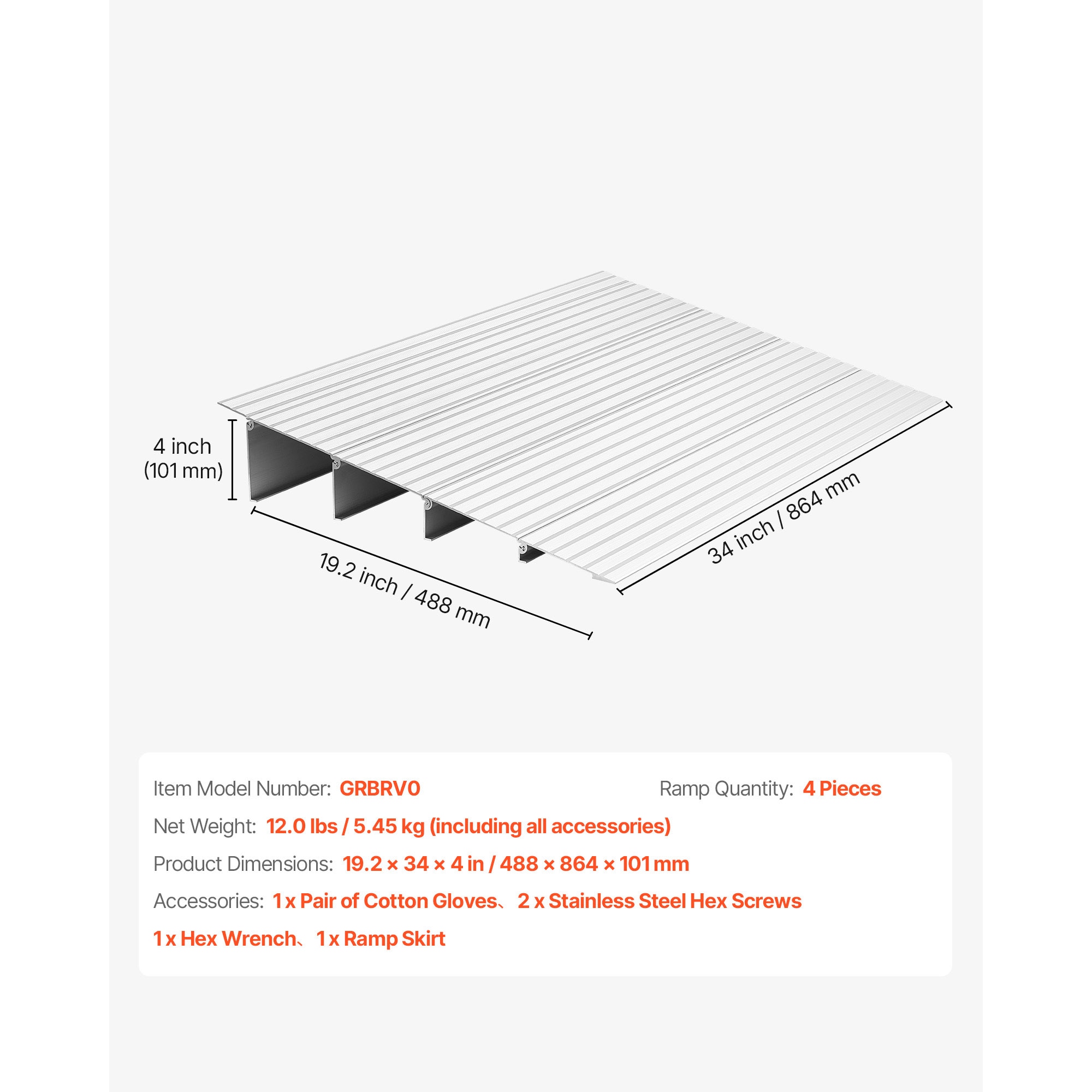 Aluminium Door Threshold Ramp For Wheelchairs And Scooters_voghion.com
